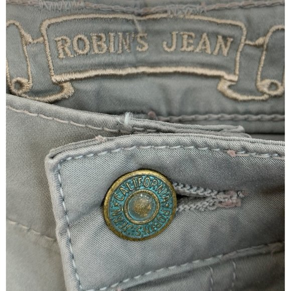 $435 Womens Robins Jeans Cargo Pants Wings Embellished Skinny Stretch Sz 27 6758 - Picture 7 of 13